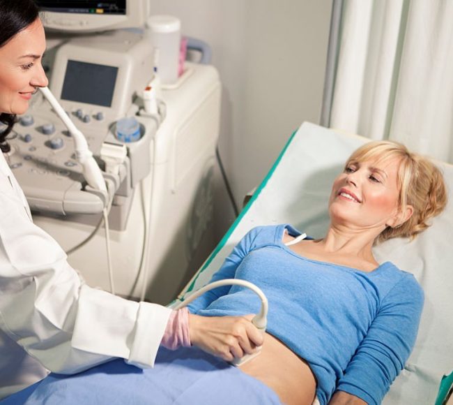Abdomen ultrasound exam
